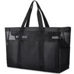 Lubardy Borsa Mare Donna Grande a Rete con Cerniera e Tasche per Spiaggia