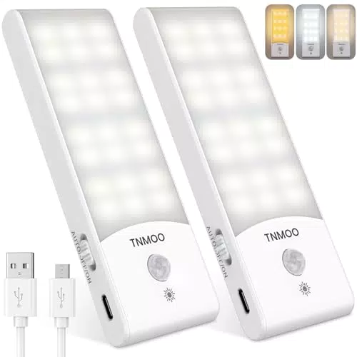 Luce Notturna LED con Sensore di Movimento e Dimmerazione - Ricaricabile USB