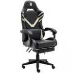 LXRADEO Sedia da gioco ergonomica reclinabile con supporto lombare massaggiante