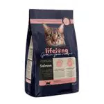 Marchio Amazon - Alimento secco per gatti adulti con salmone fresco, ricetta senza grano