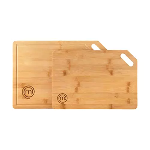 MasterChef Set di Taglieri in Bamboo per Cucina con Foro per Appendere