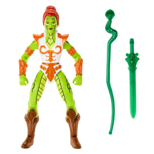 Masters of the Universe Origins - Teela, Personaggio con Armatura Serpente e Accessori