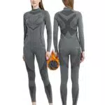 MeetHoo Biancheria Intima Termica Donna Base Layer per Sport e Attività Outdoor