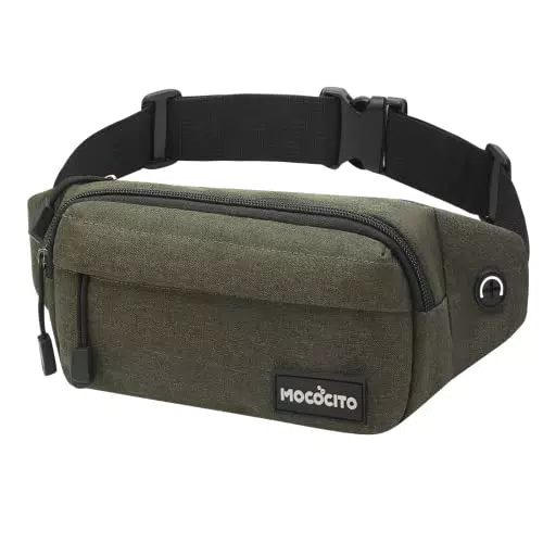 MOCOCITO Marsupio Sportivo Running con Cintura Regolabile e 3 Zip