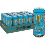 Monster Energy Mango Loco 24 Lattine da 500 ml, Energy Juice con Taurina