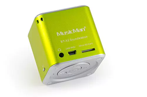MusicMan Mini Altoparlante Bluetooth Portatile BT-X2 con Supporto MicroSD - Audio Mobile Compatto