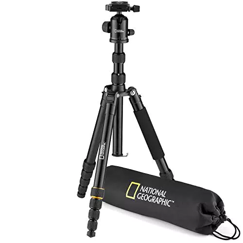National Geographic NGTR002T - Travel Kit Treppiede con Monopiede e Testa a Sfera