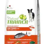 Natural Trainer Medium Cibo per Cani Adulti con Tonno
