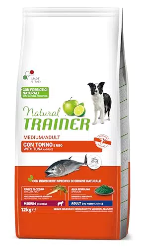 Natural Trainer Medium Cibo per Cani Adulti con Tonno