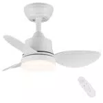 Newday Ventilatore da Soffitto con Luce Dimmerabile e Telecomando, Silenzioso