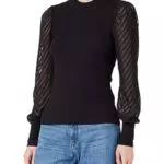 ONLY Maglietta a Maniche Lunghe Jania Puff Top - Nero