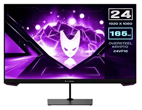 Monitor da gioco LED Oversteel KRYPTO 24'' FullHD 1920x1080 VA 165 Hz - Nero