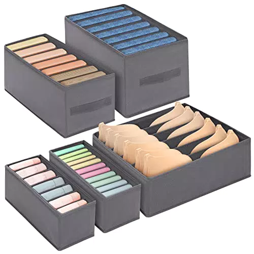 Organizzatore Cassetti Armadio in Non Tessuto - Ideale per Biancheria Intima, Magliette e Calzini