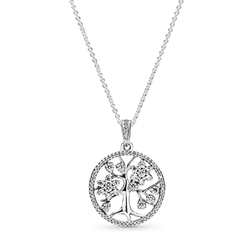Pandora Ciondolo Albero Genealogico in Argento e Zirconi