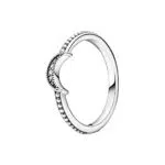 Anello Pandora Passions con Luna Crescente in Argento Sterling e Zirconia Cubica Transparente