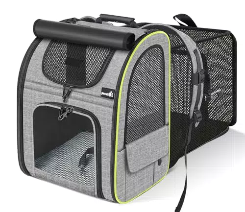 Zaino Trasportino per Cani e Gatti Pecute con Tende a Rullo