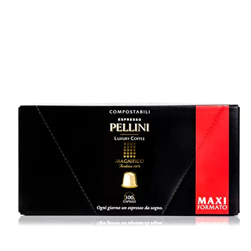 Pellini Luxury Coffee Magnifico 100% Arabica - Capsule Compatibili Nespresso