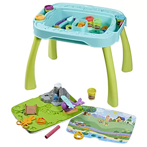 Play-Doh Tavolino da Lavoro Tutto in Uno per Bambini e Bambine
