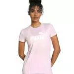PUMA Ess Logo Heather Tee Donna