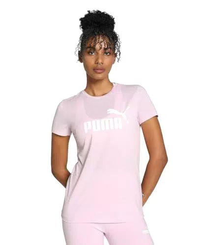 PUMA Ess Logo Heather Tee Donna