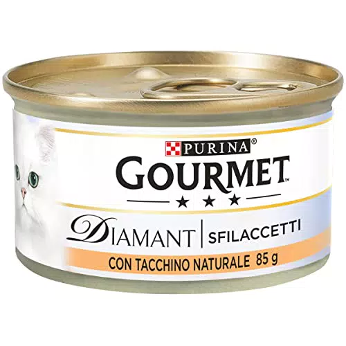 Purina Gourmet Diamant Cibo Umido per Gatti Sfilaccetti con Tacchino