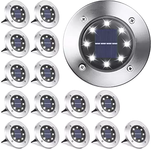 Qedertek Luci Solari da Giardino Esterno a LED IP65 Impermeabile