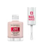 Rimmel London Nail Care Base e Rinforzante 2 in 1, Formula Vegana e Rapida