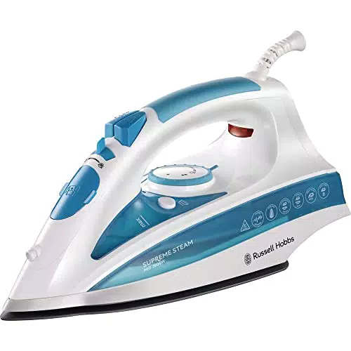 Russell Hobbs Ferro da Stiro a Vapore - 2600W, Colpo di Vapore Extra da 210 g, Piastra in Ceramica