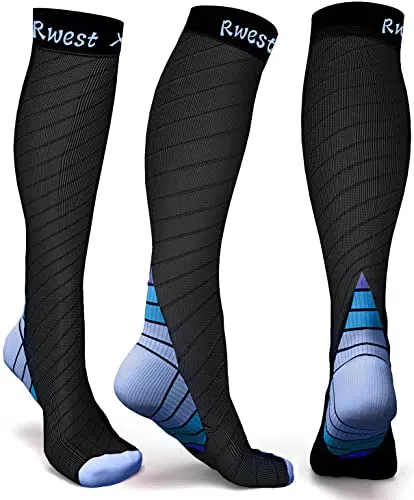 Calze Compressione Graduata Rwest X Unisex per Sport e Viaggi