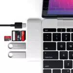 Satechi USB 3.0 3-in-1 Combo Hub in Alluminio USB-C per MacBook Pro/Air, iPad Pro/Air, Mac Mini, iMac M1