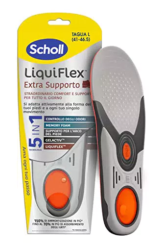 Solette Scholl Liquiflex Extra Supporto in Memory Foam 5 in 1 per Scarpe Antinfortunistiche