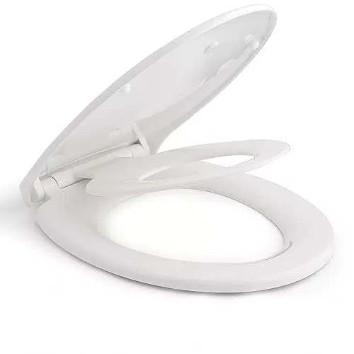 Copriwater Himimi per Famiglia con Chiusura Rallentata - Tavoletta WC Universale 2 in 1