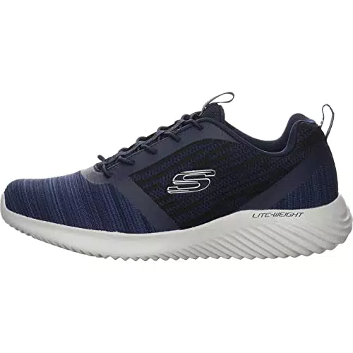 Skechers Bounder 52504 - Scarpe Uomo in Mesh con Dettagli in PU