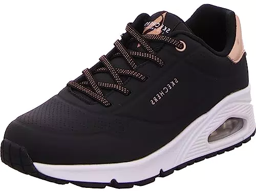 Skechers Scarpe da Ginnastica Donna Uno Shimmer Away - Nero