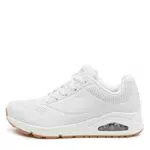 Skechers Uno- Stand On Air, Sneaker Donna, White Durabuck