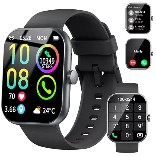 Smartwatch Fitness Tracker per Uomo e Donna - Orologio Impermeabile IP68 con Chiamate e Monitoraggio Attività