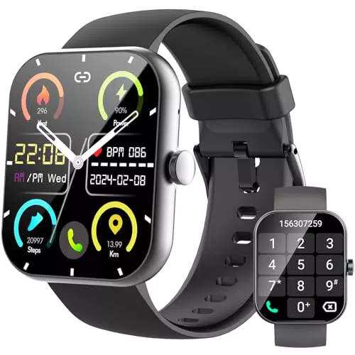 Smartwatch Fitness con Chiamate, 100+ Modalità Sportive e Monitoraggio Salute