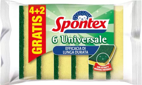 Spontex Spugna Abrasiva Universale per Pulizia Efficace e Versatile