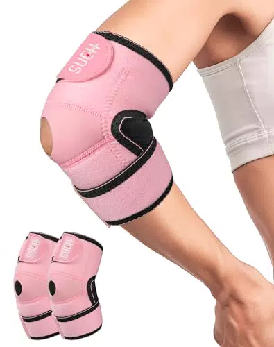 Tutore Epicondilite Gomito SUEH DESIGN: Gomitiera Stabile Traspirante per Tennis Elbow e Golfer's Elbow