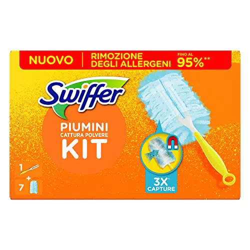 Swiffer Duster Piumini Catturapolvere con Manico Ergonomico