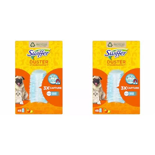 Swiffer Duster Piumini Catturapolvere con Fibre Riciclate - Confezione da 2