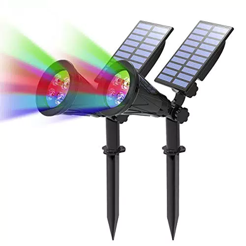 T-SUN Faretto Solare Impermeabile per Esterni con 2 Modalità di Illuminazione