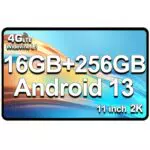 Teclast T50 Tablet 11 2K Android 13, 16GB RAM, 256GB ROM, 4G LTE, Octa-Core