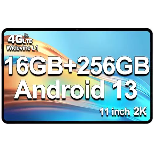 Teclast T50 Tablet 11" 2K Android 13, 16GB RAM, 256GB ROM, 4G LTE, Octa-Core