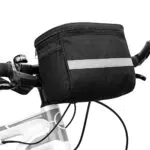 Cestino Anteriore per Bicicletta Tidyard con Borsa Frigo e Strisce Riflettenti