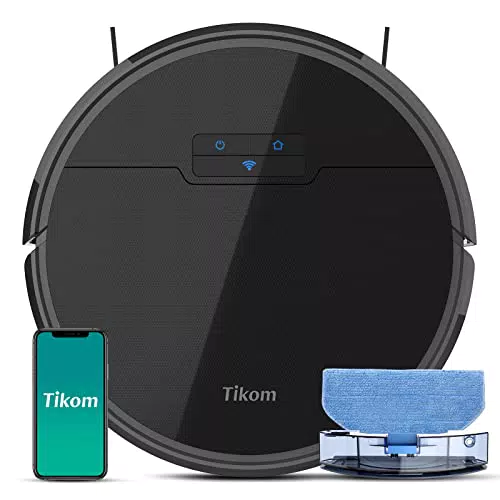 Tikom G8000 Robot Aspirapolvere e Lavapavimenti con WiFi e Potenza 2700Pa