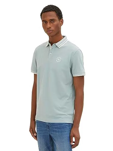 TOM TAILOR Uomo Polo 1035575, Arancione, 3XL
