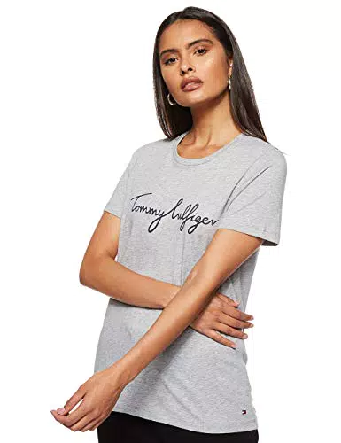 Tommy Hilfiger T-shirt Maniche Corte Donna Heritage Scollo Rotondo
