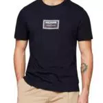 Tommy Hilfiger T-shirt Uomo Maniche Corte Label Print Scollo Rotondo