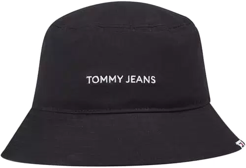 Tommy Jeans Cappello da Pescatore Donna Bucket Hat - Nero